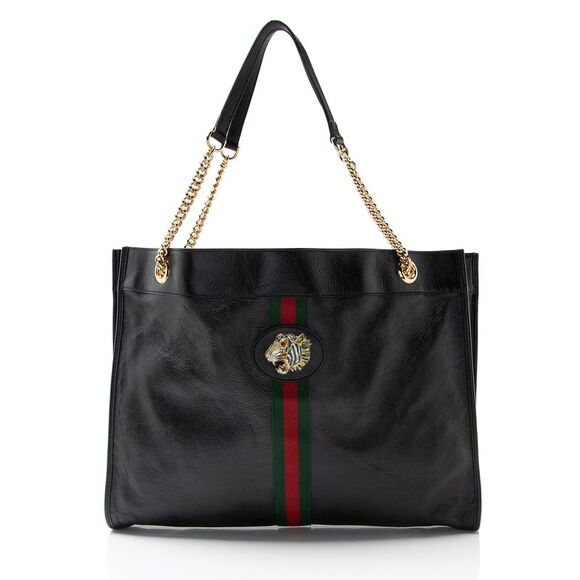 Gucci Handbags - Gucci Leather Rajah Large Tote